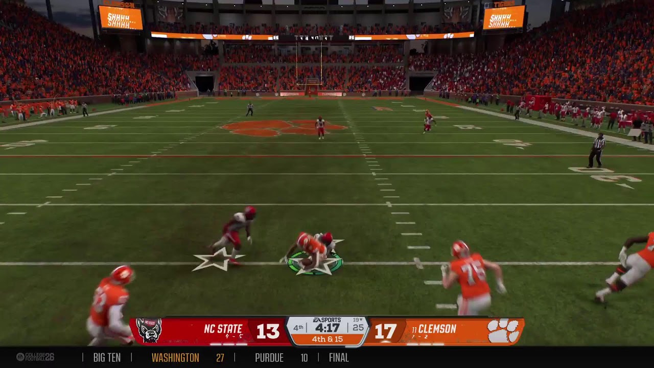 NCAA Clemson vs NC State Week 11