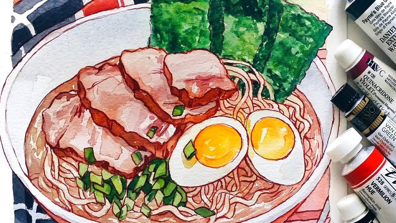 RAMEN - HUNGRY Watercolor series -