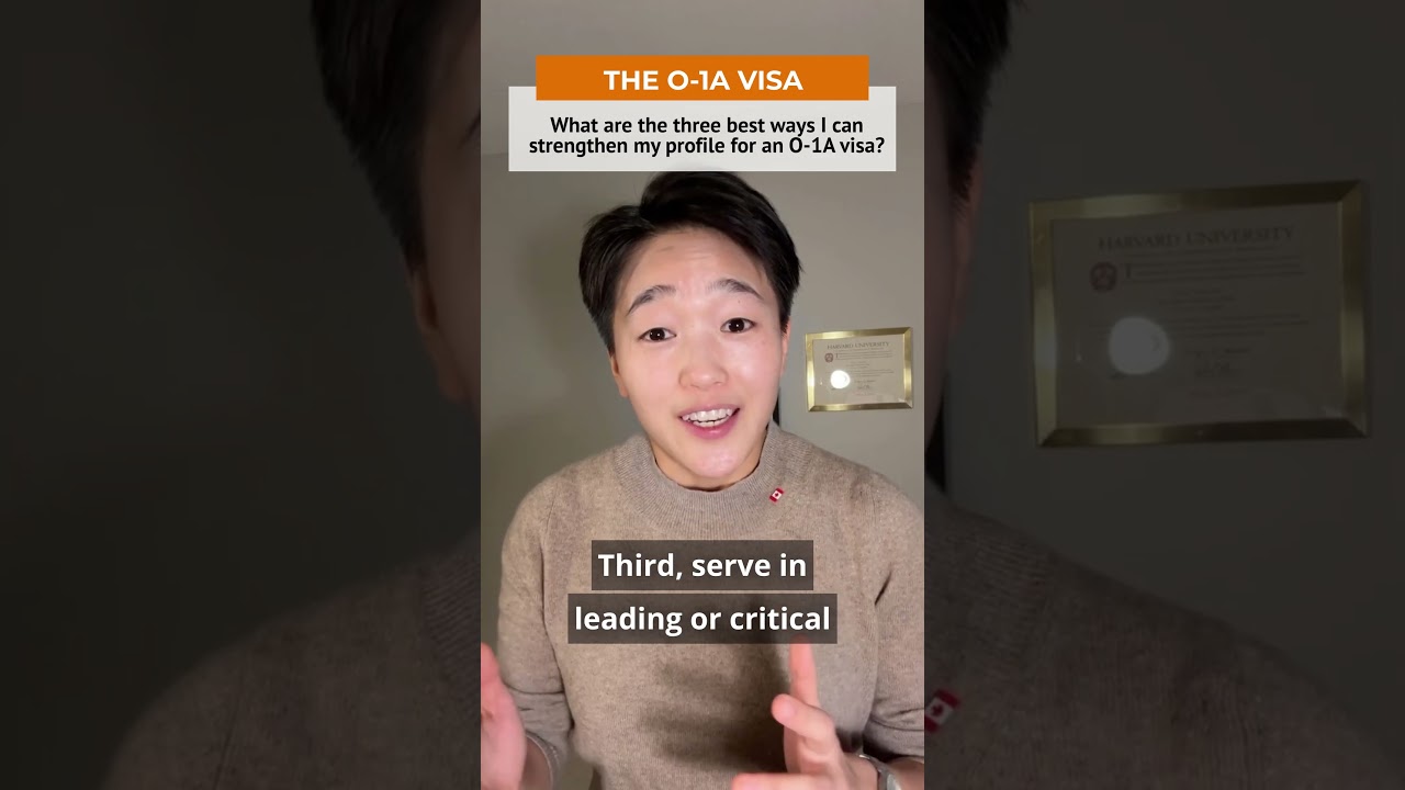 What are the three best ways I can strengthen my profile for an O-1A visa?