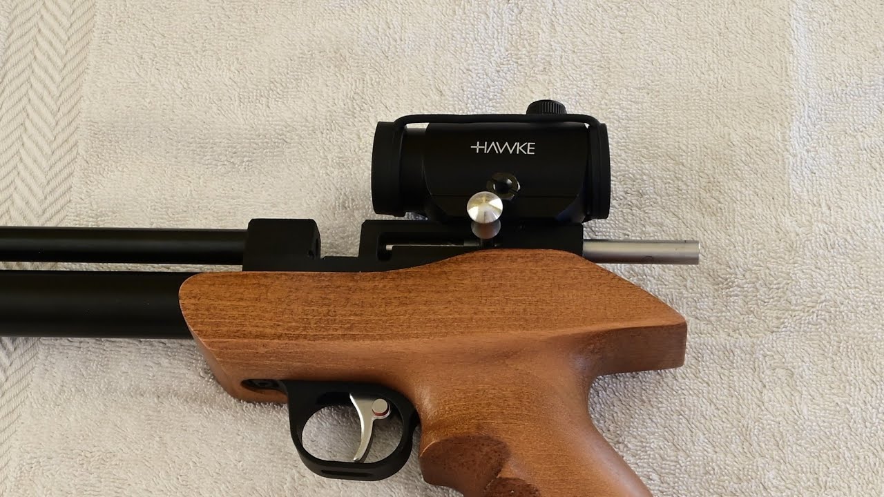 Установка коллиматорного прицела Hawke Vantage 1x20 9-11 мм Red Dot Sight 12105 на Artemis Snowpe...