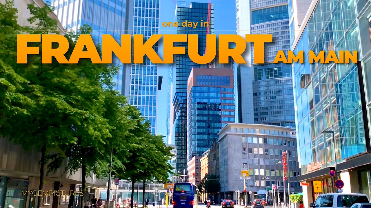ONE DAY IN FRANKFURT AM MAIN (GERMANY) PART 1 | 4K | Time-Lapse-Tour through an amazing city!