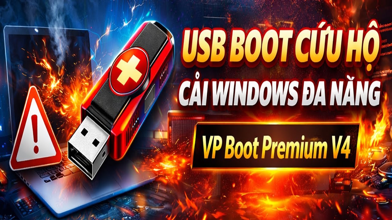 USB boot Premium V4 | Usb boot cứu hộ cài Win đa năng | Học sửa chữa máy tính