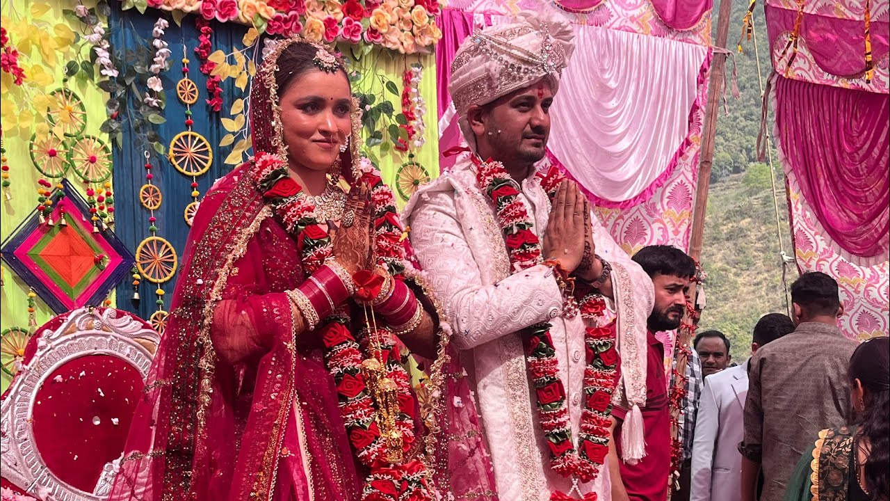 जय माला रस्म के साथ साथ विदाई भी हुई 🙌🙌