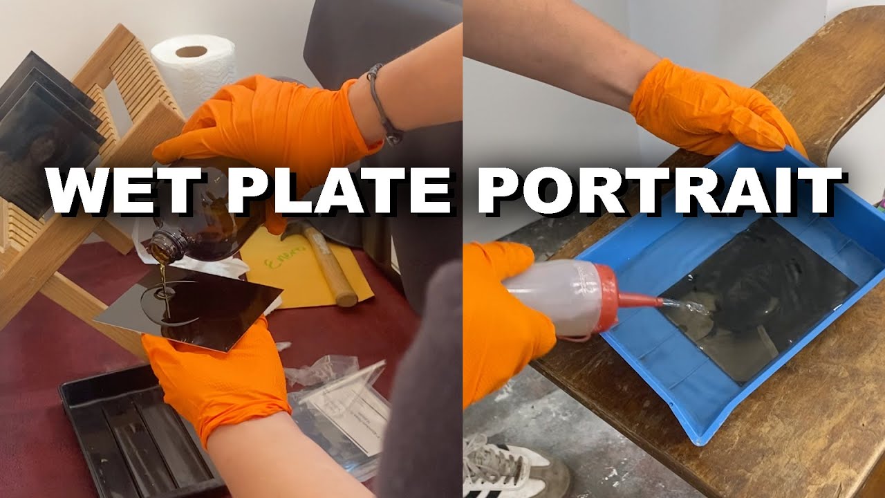 my WET PLATE COLLODION portrait in San Diego + street portrait of a stranger