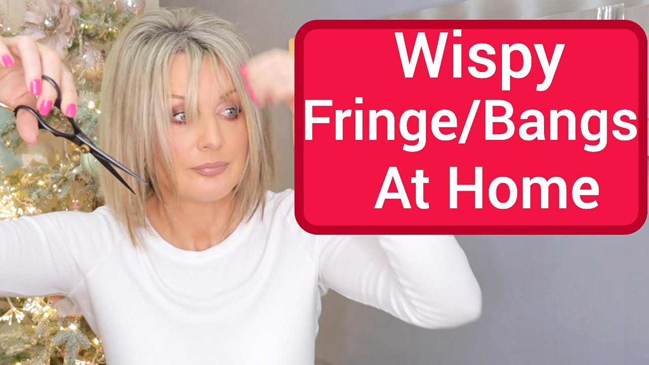 How I Cut a Wispy Baby Fringe/Bangs At Home (Not a hairdresser)