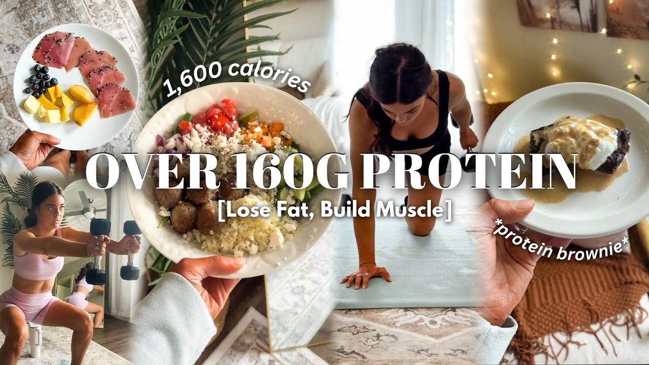 How to Eat 1600 Calories a Day & 160g Protein | Easy High Protein Meals for Fast Fat Loss
