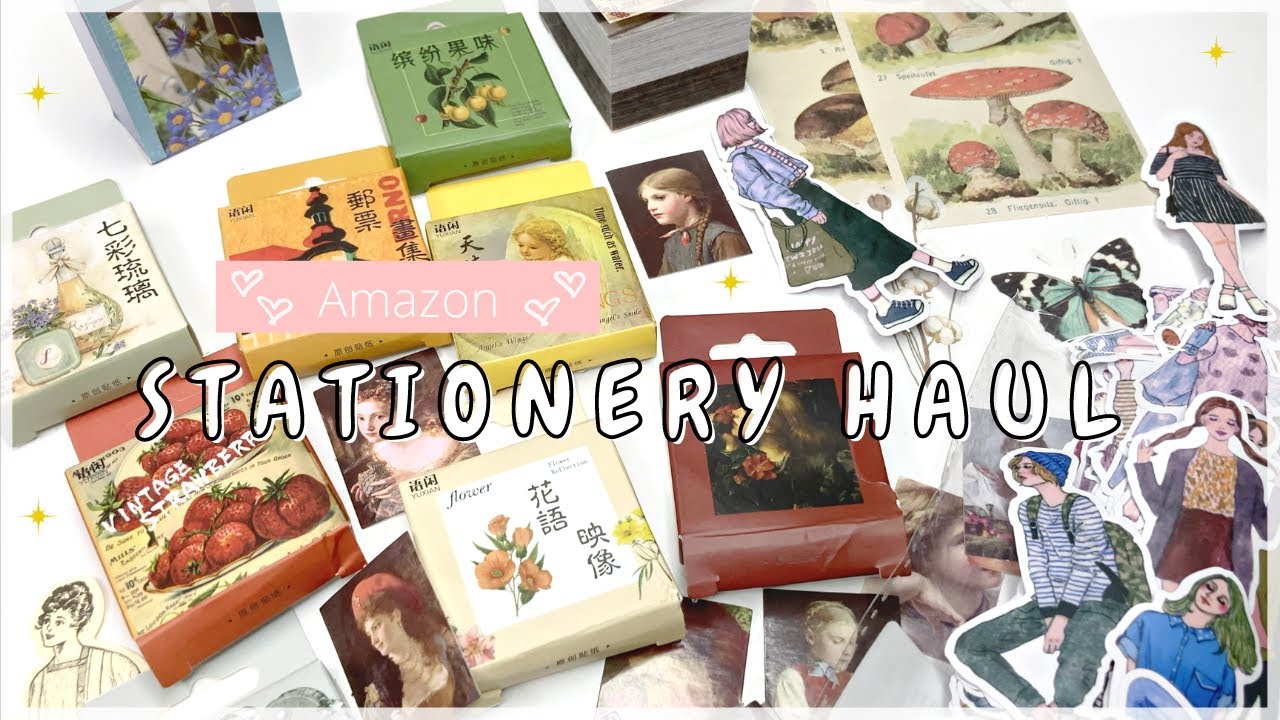Amazon Stationery Haul 2021✨ | Sticker Flakes, Sticker Books, and More.