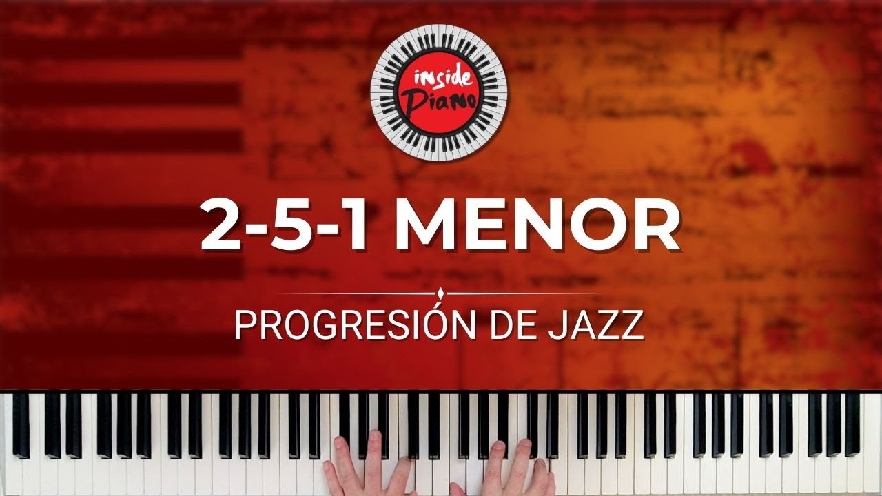 Acordes de piano. Como tocar progresiones de Jazz. IIm7b5-V-I.