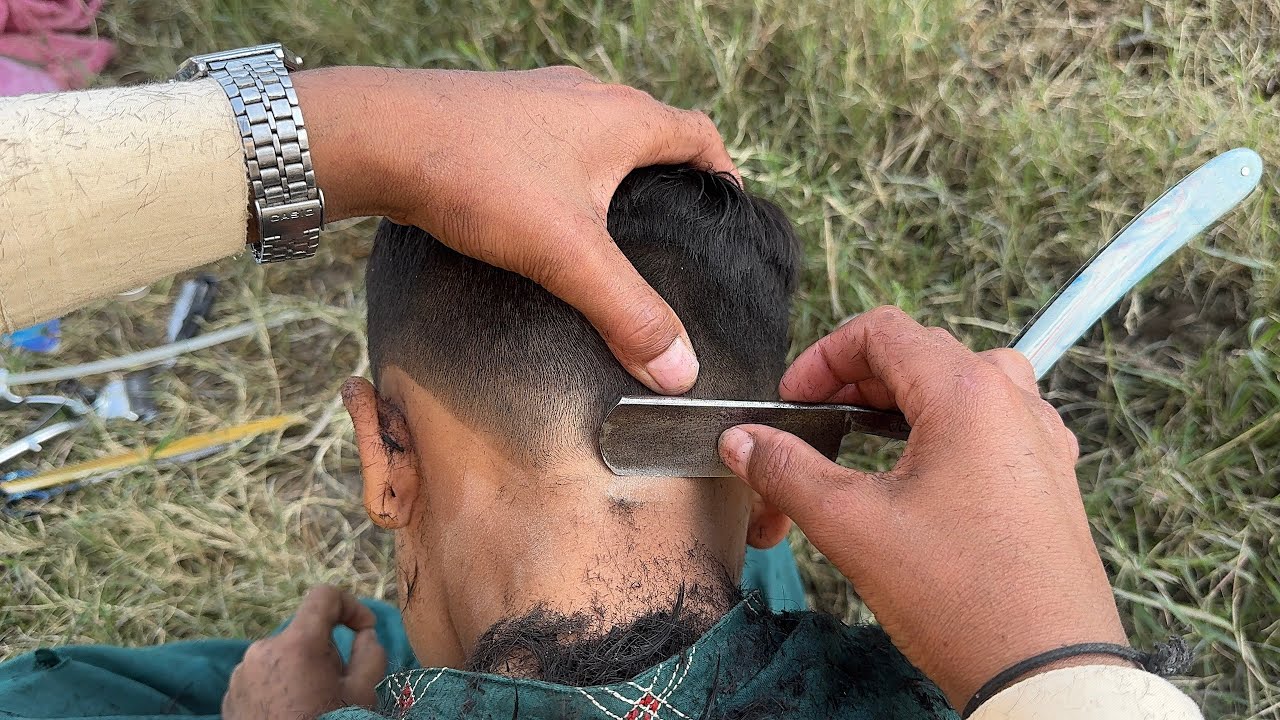 ASMR Outdoor Haircuting No Talking Step C