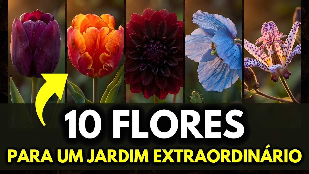 10 Flores com Segredo Revelado Para um Jardim Extraordinário