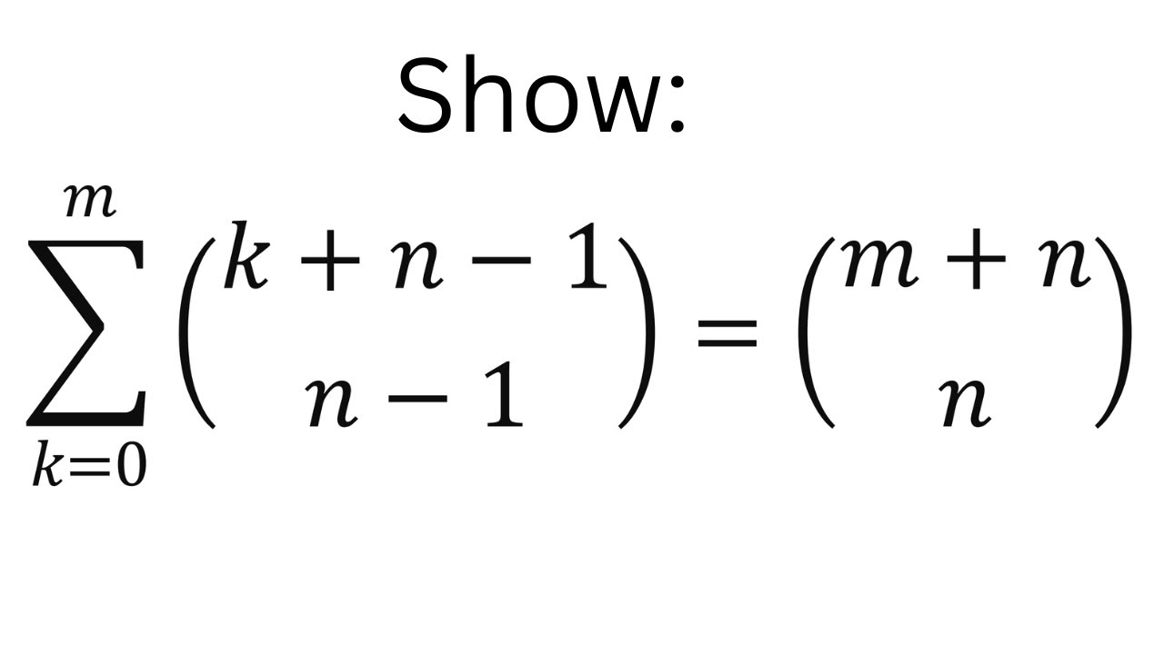 An interesting identity in combinatorics