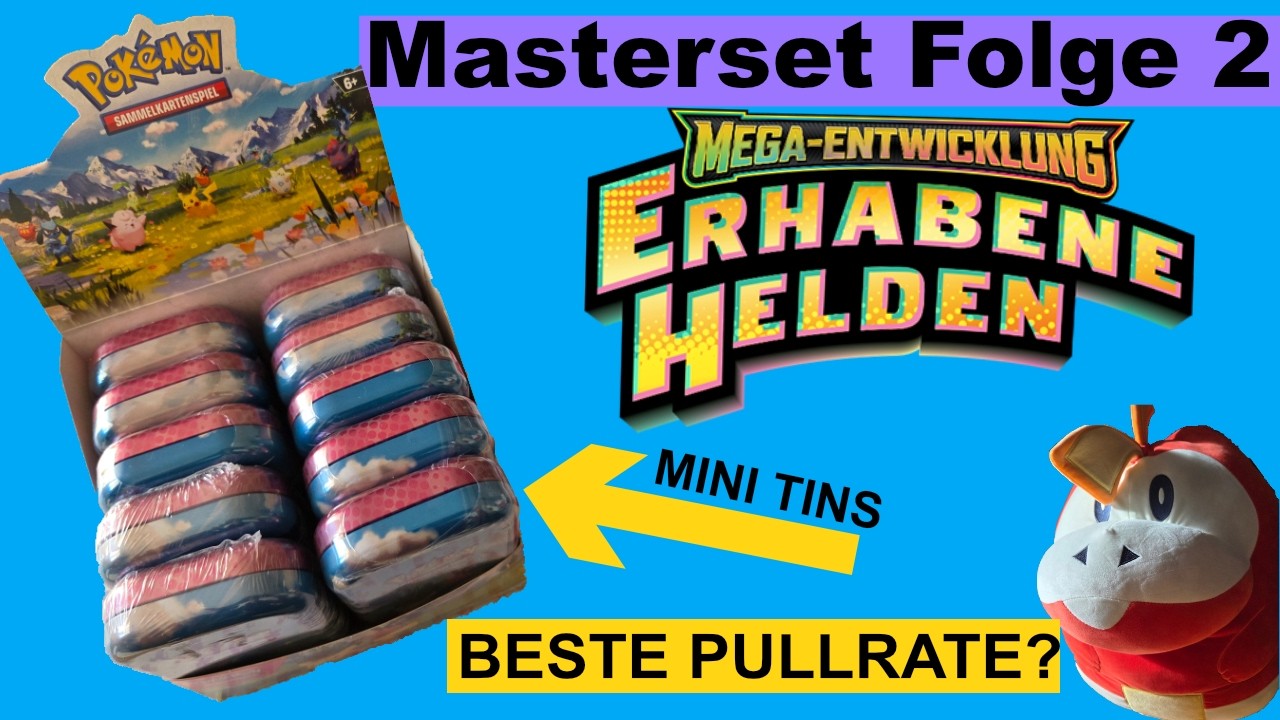 KRASSE PULLRATE! Wir öffnen ein MINI TIN DISPLAY von Erhabene Helden Pokemon Mega Entwicklung