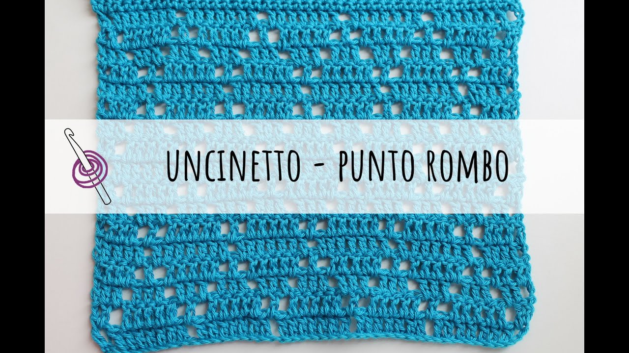 Come realizzare il punto rombo  a uncinetto