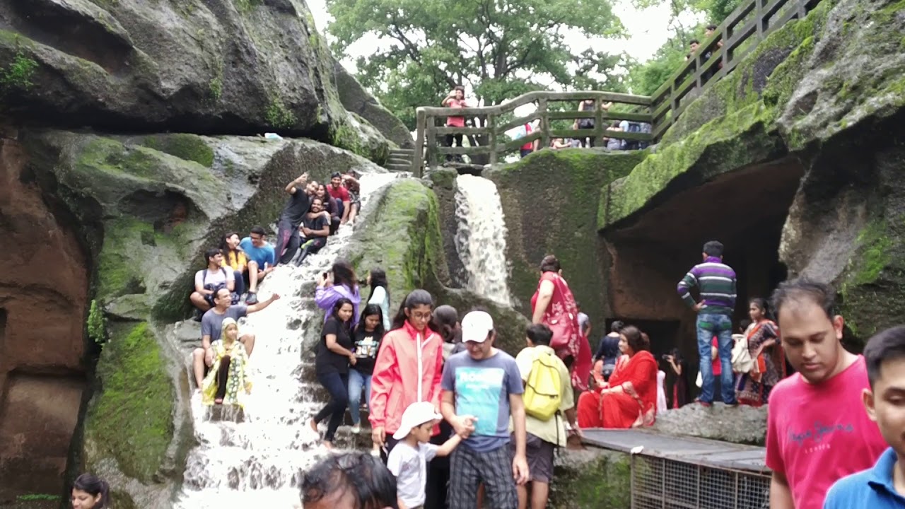 Heavy waterfall at Borivali National Park Waterfall | Mumbai Monsoon | Heavy Rainfall