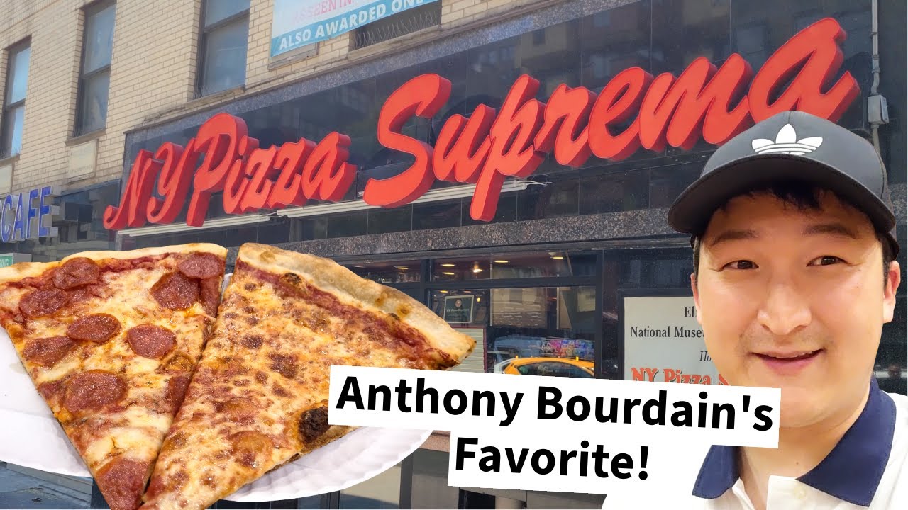 Trying Anthony Bourdain's Favorite Pizza! NY Pizza Suprema Review