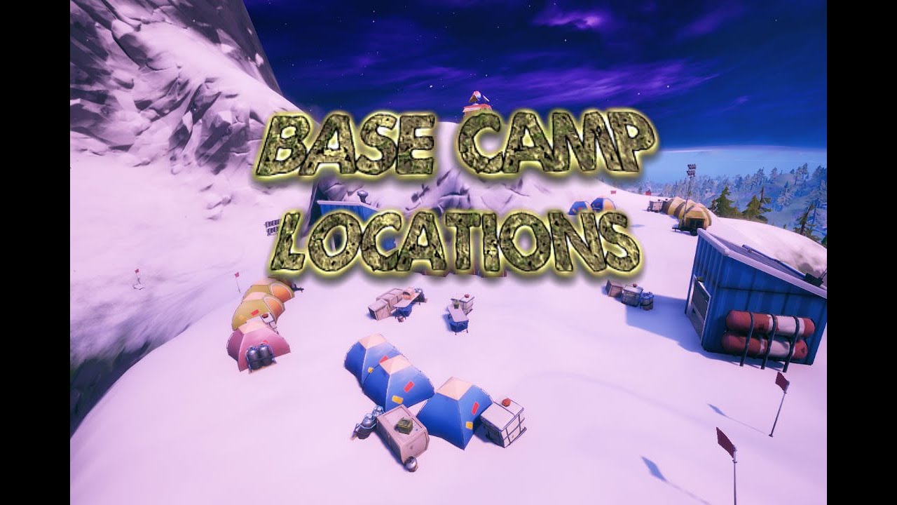 Fortnite Visit mountain base camps