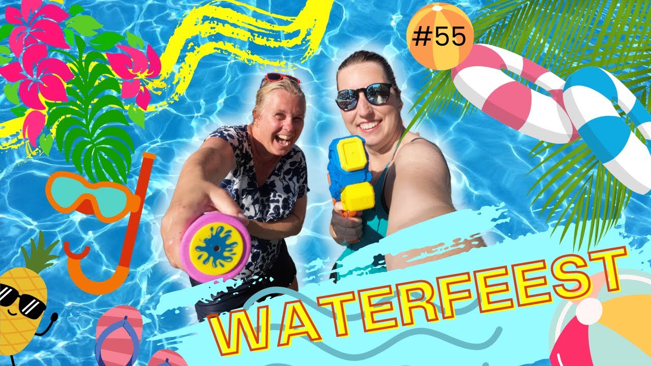 #55 WATERFEEST! #watergevecht #hitte #zomer #nattegymles
