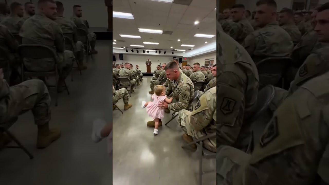 2YO Tells Soldier Dad 