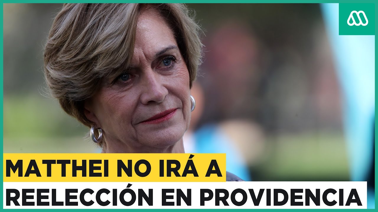 Matthei afirma que no irá a reelección por Providencia: 