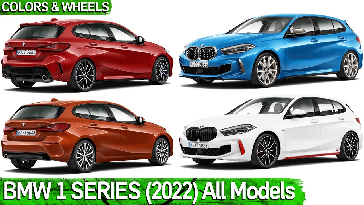 BMW 1 Series (2022) - COLORS & WHEELS | All Models | BMW 118d, BMW 120d, BMW 128Ti, BMW M135i (F40)