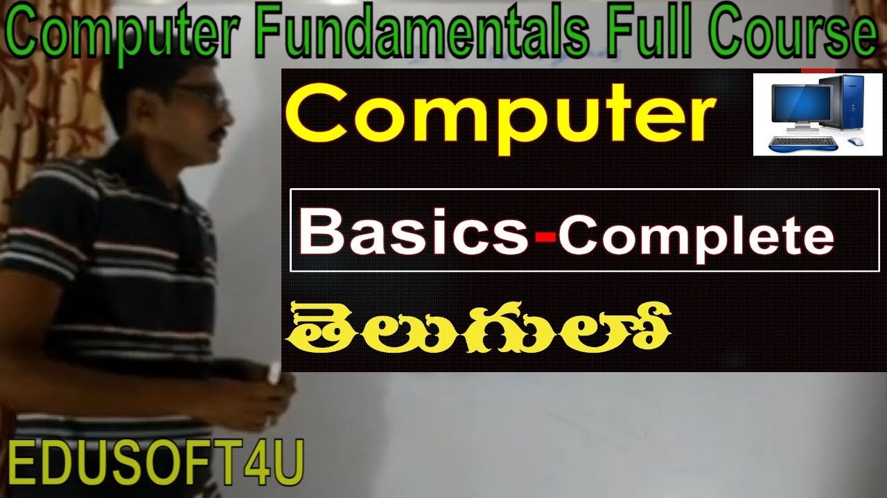 Computer Basics course Complete in Telugu -Computer fundamentals Telugu