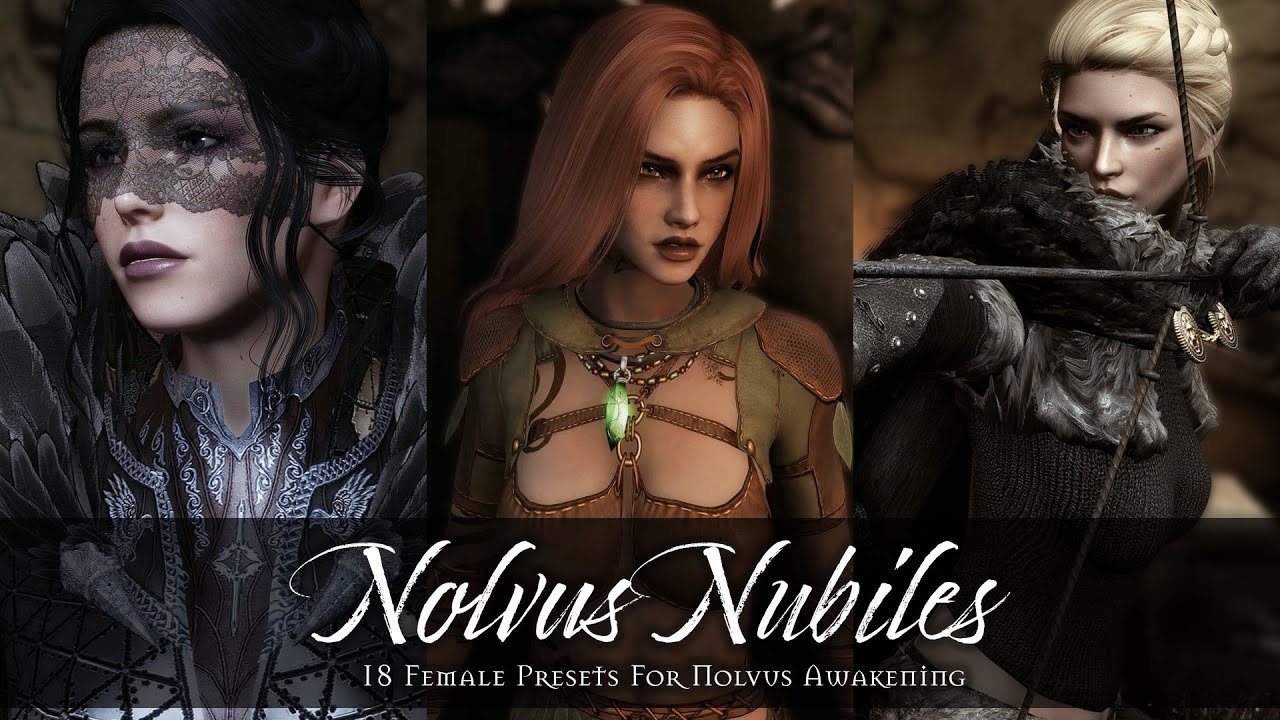 18 Female Characters Presets For Nolvus V6