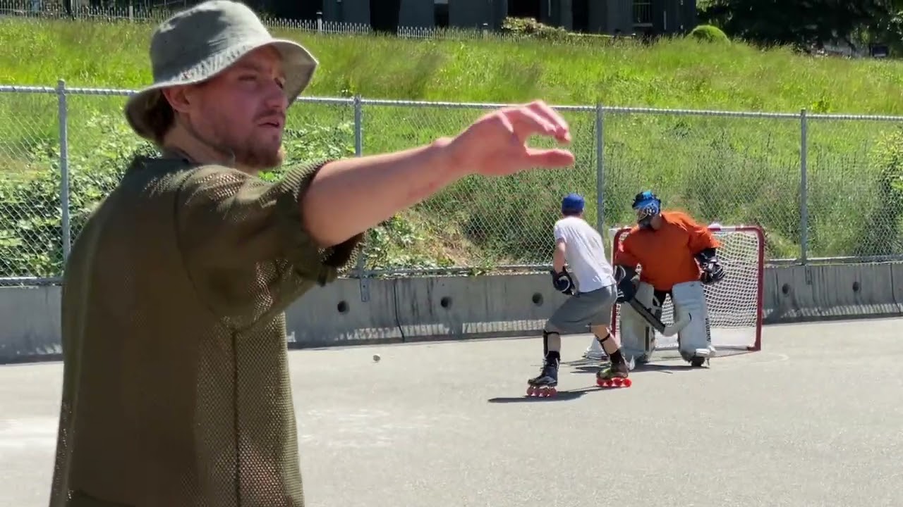 Elitist Cup 2022 - outdoor roller hockey at sunset beach in vancouver