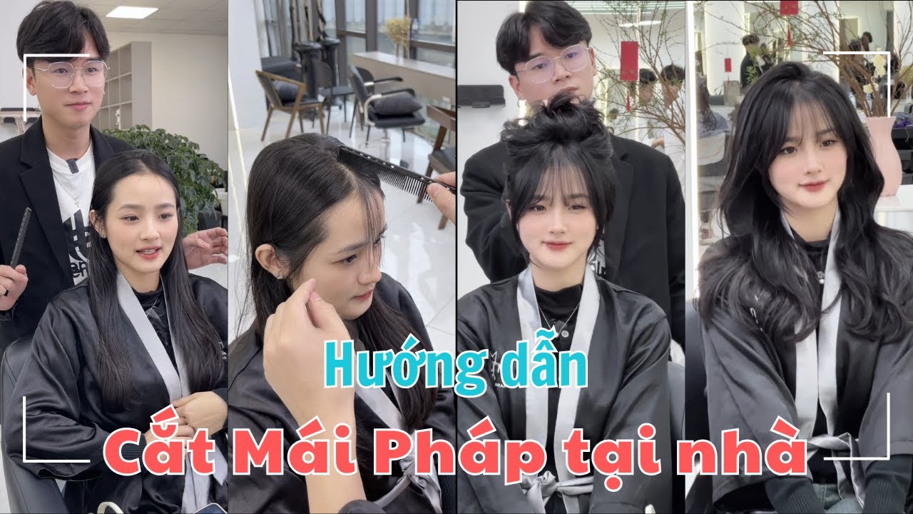 Hướng dẫn chi tiết Cắt Mái Pháp tại nhà cho chị em!! - ELLARIS HAIR STUDIO