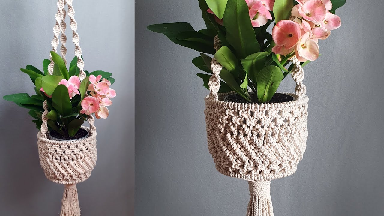Beatiful Macrame Plant Hanger Pattern Tutorial