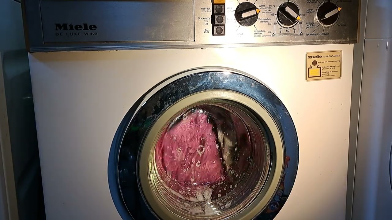 Miele W423 De Luxe - Cottons 40c half load - full cycle
