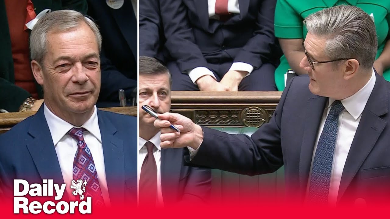 Keir Starmer takes aim at Nigel Farage on racism allegations during Prime Minister's Questions