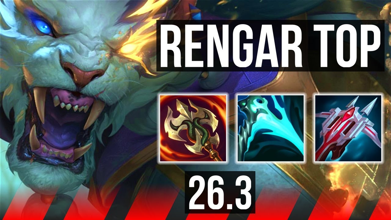 RENGAR vs YORICK (TOP) | Good KDA: 15/2/3 | KR Master | 26.3