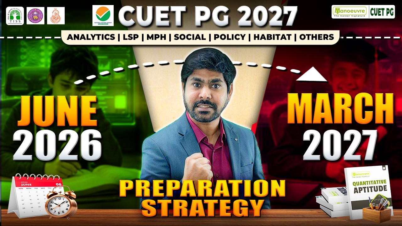 How to Start CUET PG TISS 2027 Preparation?🚀Complete June to March Roadmap