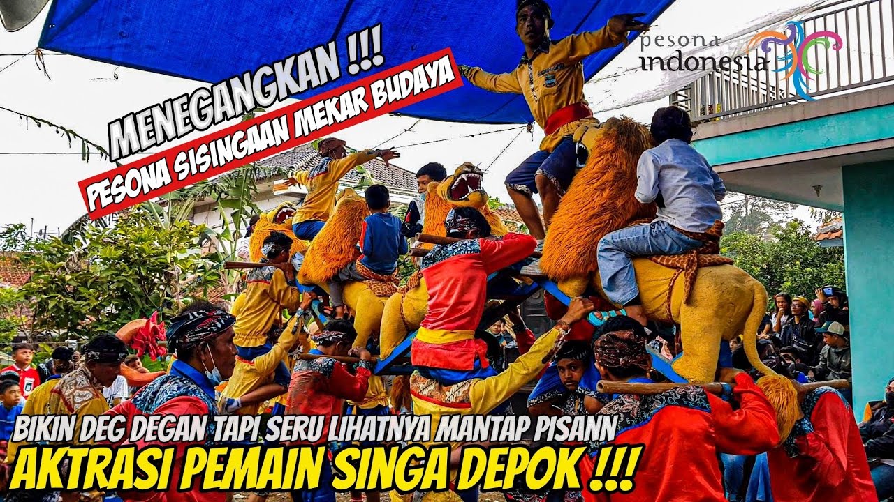 AKTRASINYA MENEGANGKAN SUASANA || AKSI PEMAIN SISINGAAN || Sisingaan Mekar Budaya Di Cisalasih