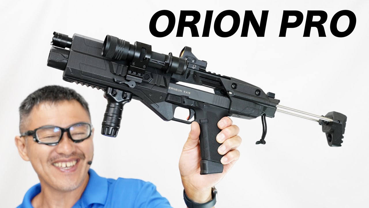 OrionProグロックカービンキット + Carbon8 Striker9 CO2ガスブロ エアガンレビュー
