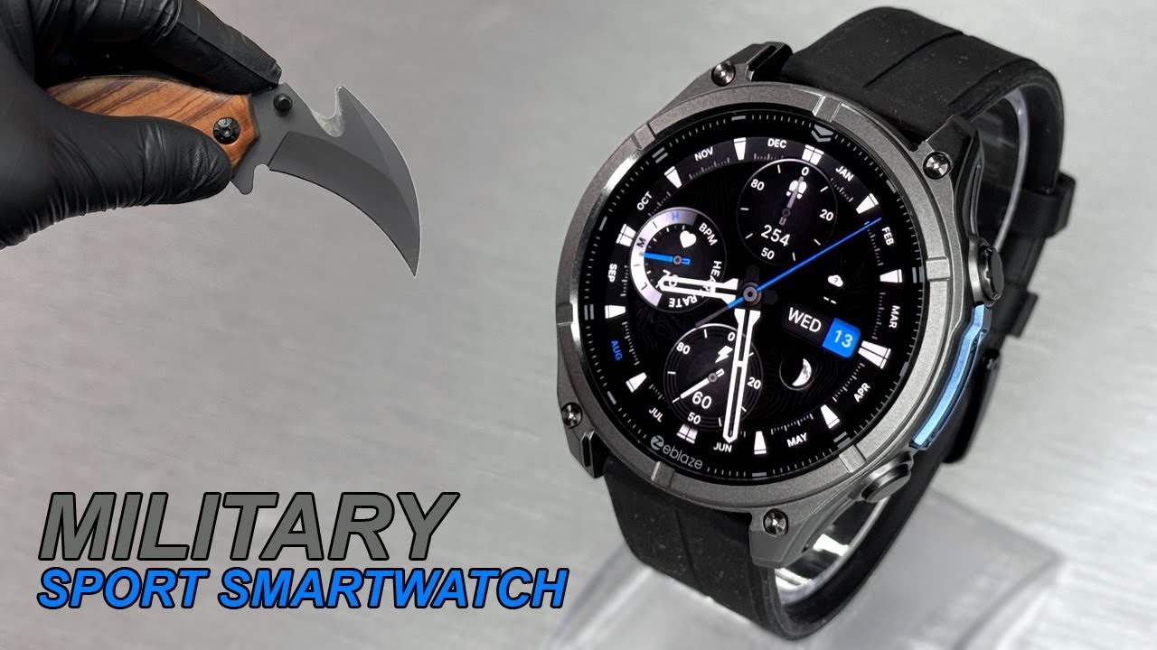Military Sport SmartWatch Zeblaze VIBE 8 Unboxing & Review - Aesthetic ASMR