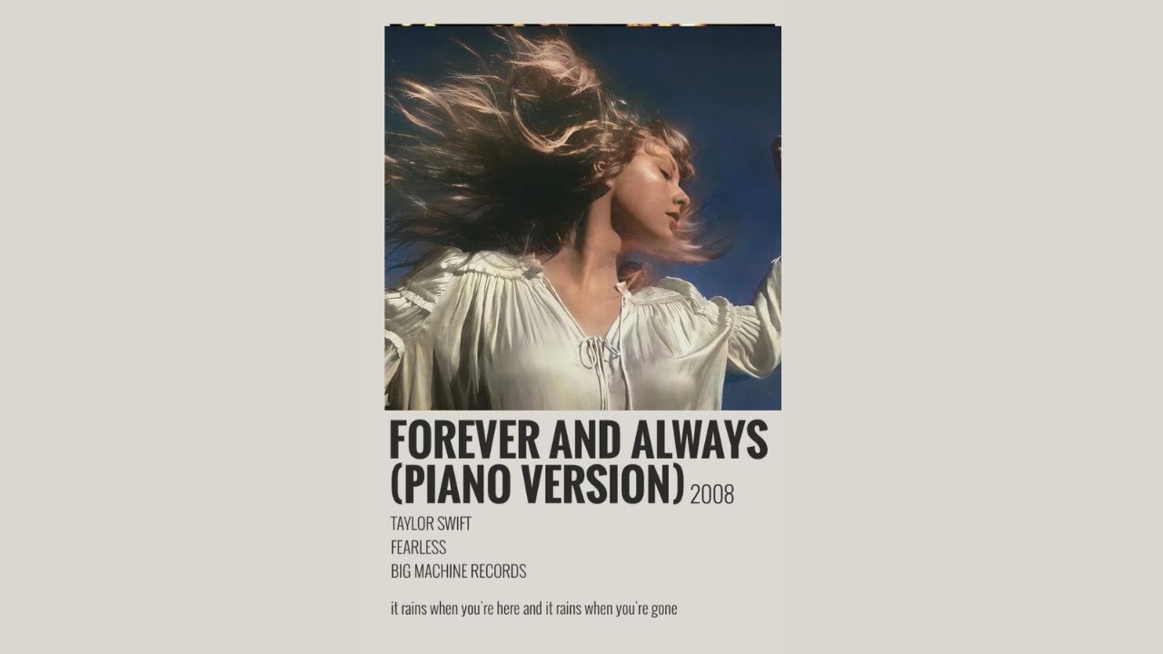 Forever and Always - Taylor Swift (Piano Version) (Taylor's Version) (Sped Up)