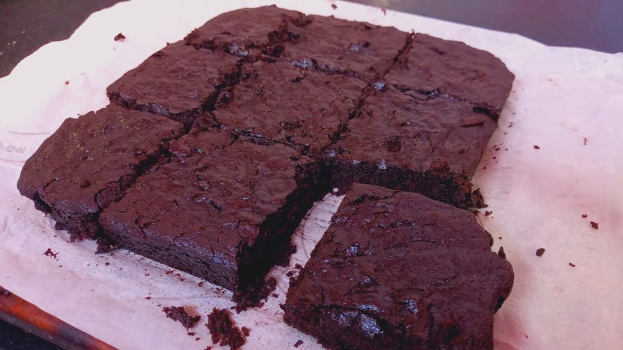 Eggless fudgy Brownie| No Egg,No Condensed milk| Eggless Brownie recipe