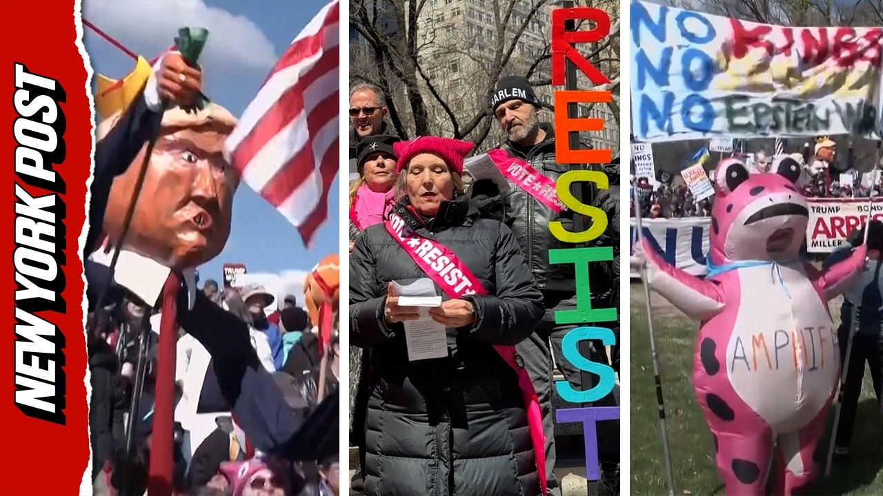 Thousands of Protesters Gather in U.S. Cities for &lsquo;No Kings&rsquo; Rally