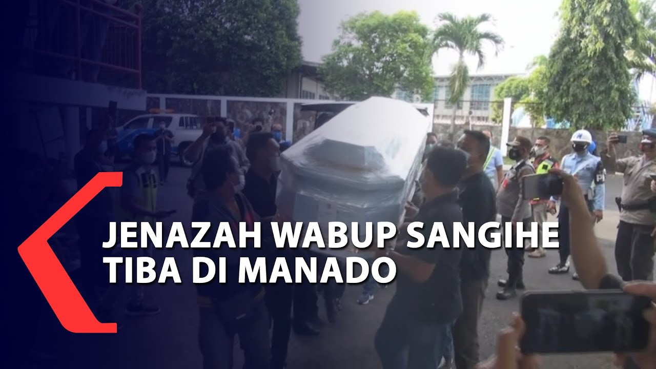 Jenazah Wakil Bupati Sangihe Tiba Di Manado