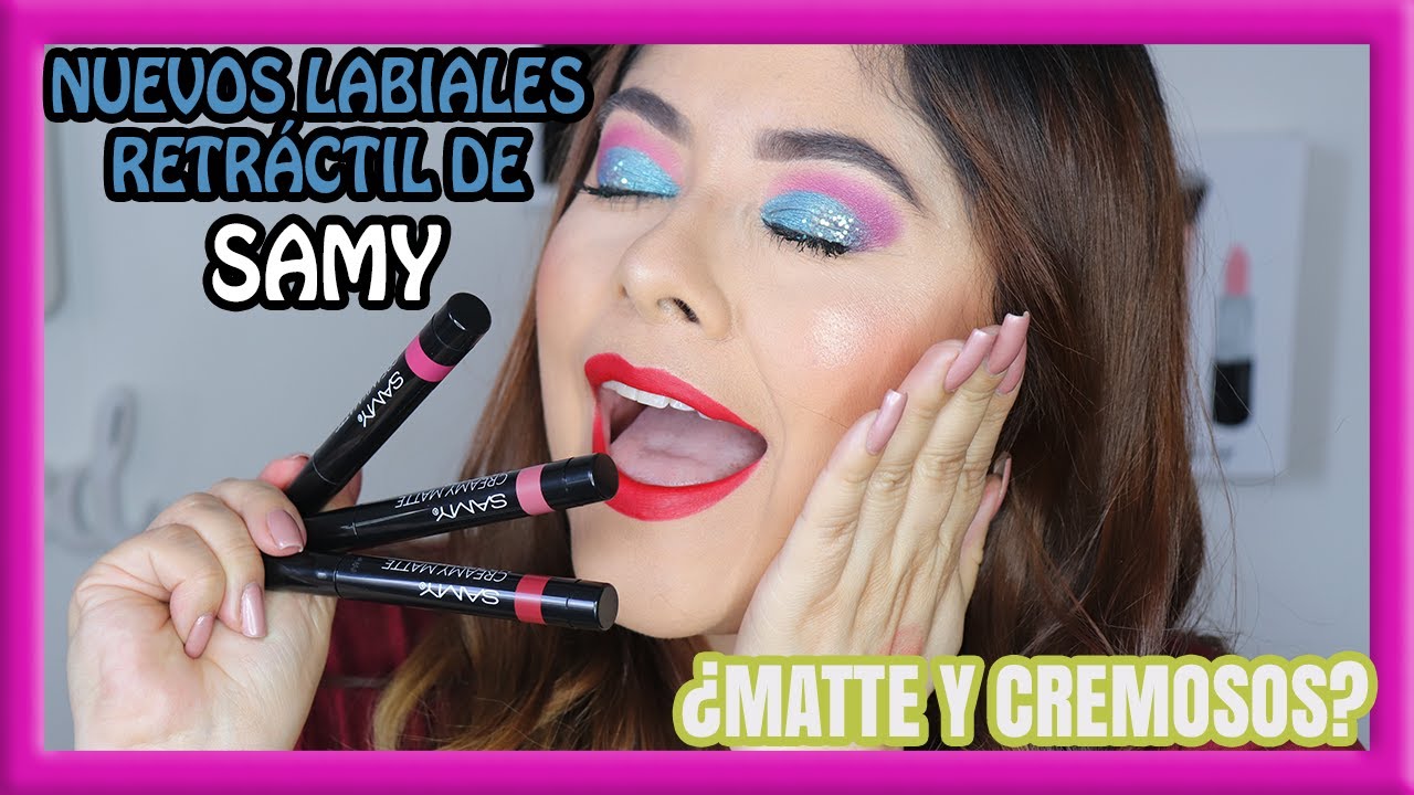 RESEÑA NUEVOS LABIALES RETRÁCTIL DE SAMY CREAMY MATTE LIP PENCIL | ClauCam Channel