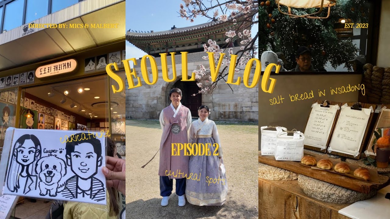 Seoul vlog | Touristy spots, Seoul Cafe, Salt Bread, Palace Tour, Ikseondong