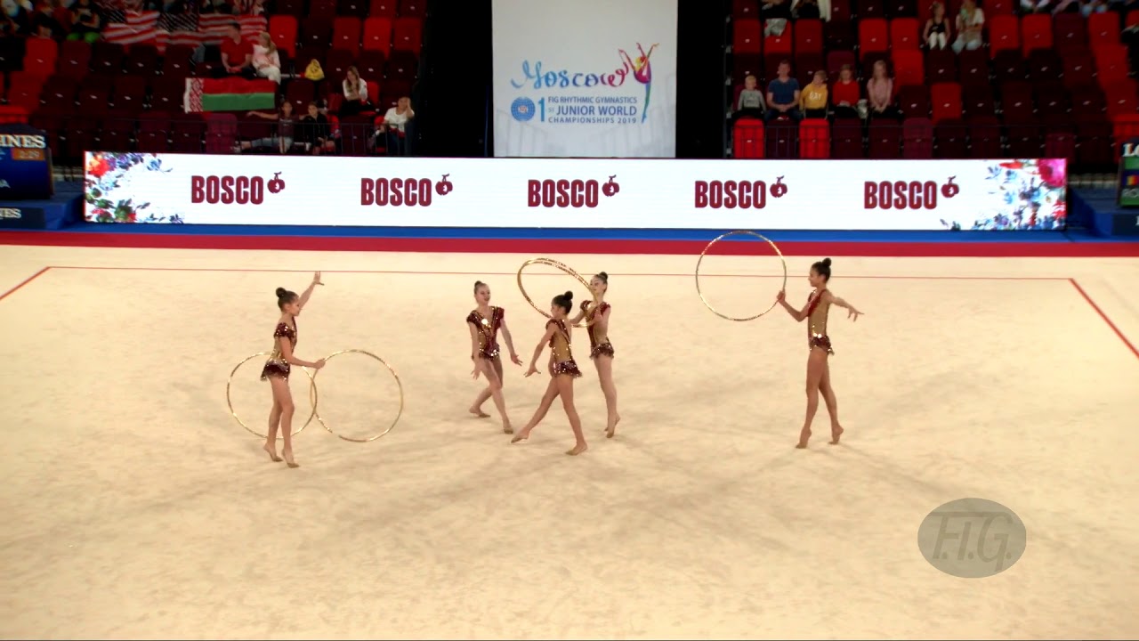 Romania (ROU) - 2019 Rhythmic Junior Worlds, Moscow (RUS) - Qualifications 5 Hoops
