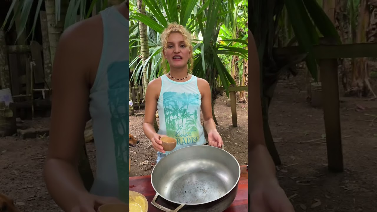 Mi hermana quer&iacute;a pizza y preparamos una aqu&iacute; en el campo.