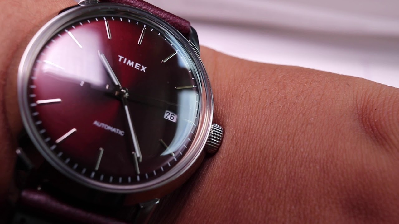 Timex Marlin 40mm Automatic (Burgundy Dial)
