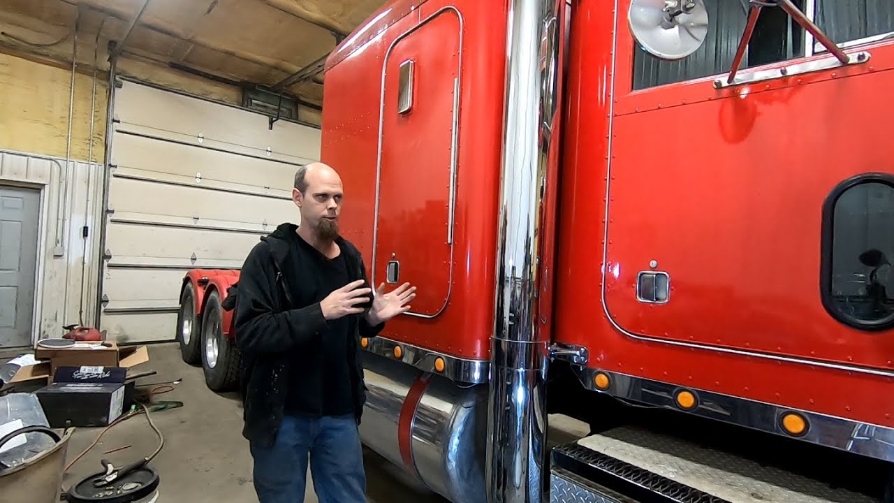 ep 35 - fixing loose door handles - Peterbilt 359 rebuild