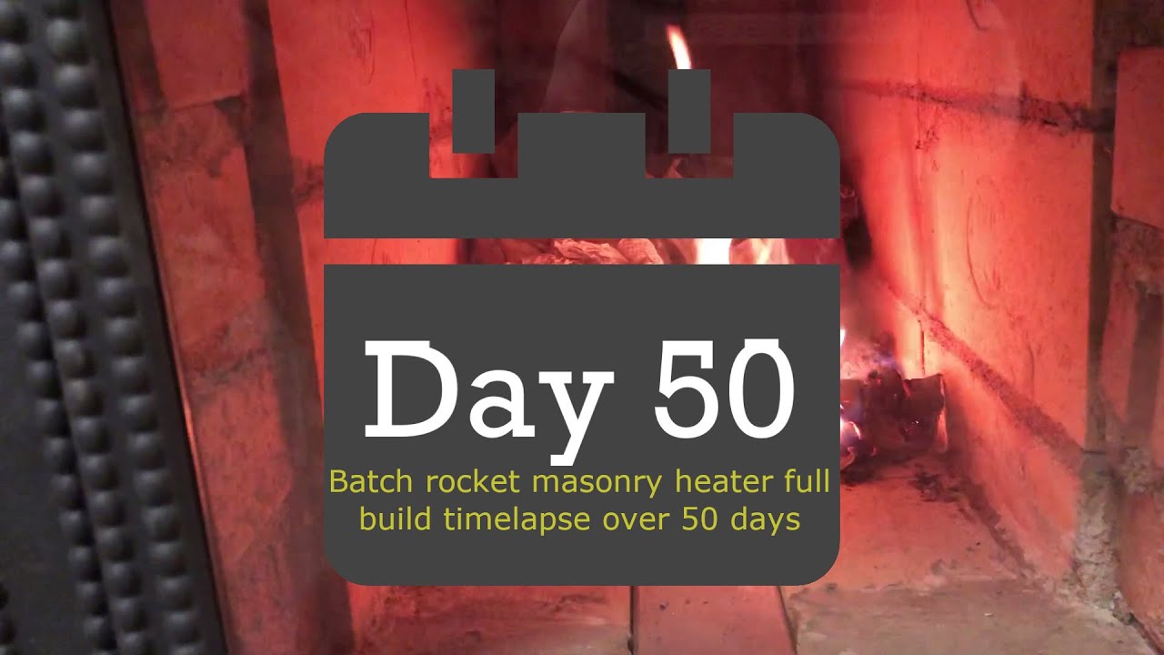 Masonry batch rocket full build timelapse over 50 days