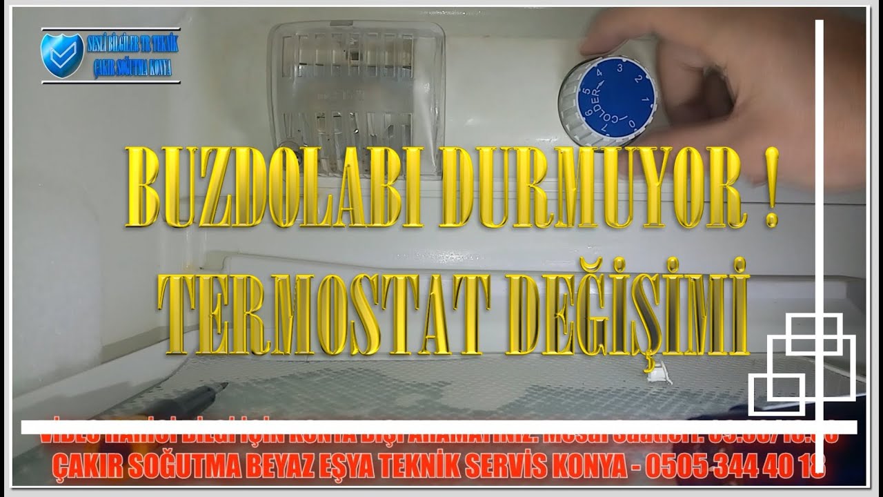 Buzdolabı Termostat Değişimi Eski Tip Derin Doncuruculu Buzdolabı - Sesli Bilgiler TR - Teknik