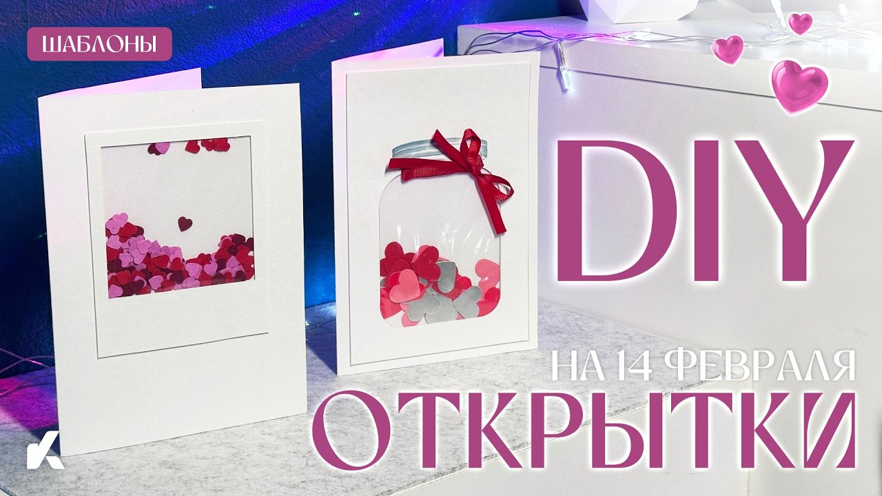 Открытки на 14 февраля | Открытки своими руками | Valentine's Day  | @KotanikaDIY