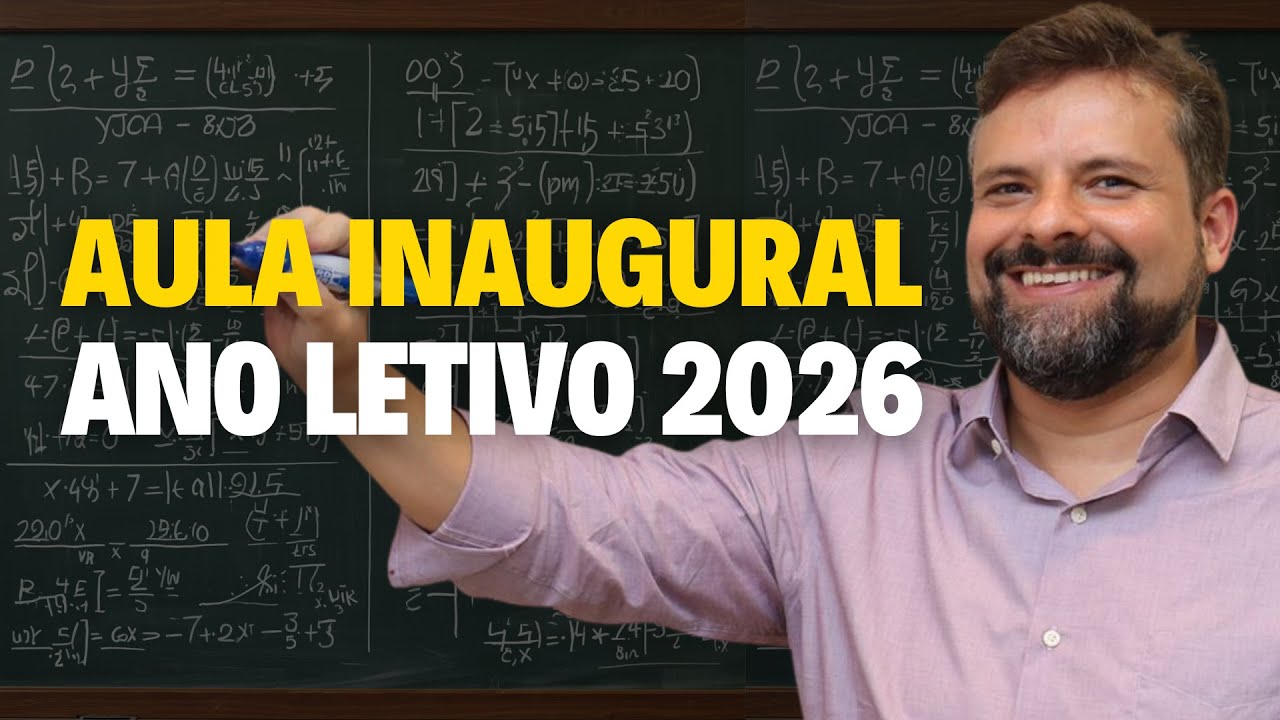 AULA INAUGURAL DO ANO LETIVO DE 2026 - Matematicamente - Prof. Luciano Monteiro de Castro